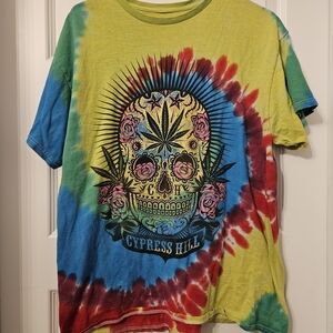 Colorful Graphic Skull Tee